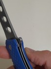 Folding Training Tactical Knife Steel Martial Arts Dull Plastic Handle Toy