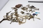 Lot Of Vintage Antique Keys Old Solid Originals Brass Steel Job Lot Junk Drawer