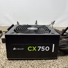 Corsair Cx750 75-001447 Cp-9020015 750w Atx Pc Power Supply Tested
