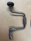Hand Drill Auger Bit Brace Wooden Vintage Woodworking Tool Antique With 18 Bits