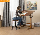 Studio Designs Vintage Drafting Table - Antique Design Solid Wood Drafting Table