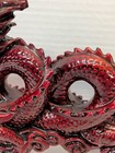 Beautiful Dragon Arch Red Asian Large Heavy 11  In Good Shape