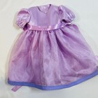 Purple Sparkly Tulle Dress   Fuzzy Snowflake Sweater For 18  American Girl Doll