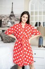 Silk Satin Robe Wedding Bride Bridesmaid Kimono Dressing Gown Sleepwear Bathrobe