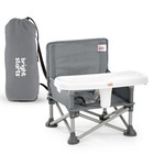 Portable 3-in-1 Booster Seat   Floor Chair For Toddlers  Travel High Chair  Grey