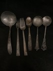 Lot Of Mixed Vintage Silver silver Plated Utensils Plus Cups   Non Magnetic