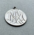 Antique Silver Love Token Coin Engraved Initials A L M Seated Liberty Dime 1878