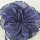 Women s Fascinator Hat Blue Organza Feathers Church Tea Party Headwear Wedding