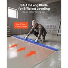 Uimoso 96-inch Manual Concrete Screed Board  Aluminum Alloy  Blue Finish