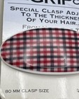 Vtg Retro 1997 Goody    the Grip Clip    Oval Barrette Woven Red  White   Blue 