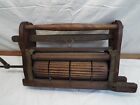 Antique Wooden Crank Washer Wringer Top Beazells Champion 1885 Pat Easton