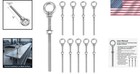 Heavy Duty 3 8  Shoulder Eye Bolts - 10 Pack Stainless Steel