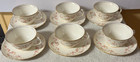 Lot Set Of 6 Pope Gosser Florence Teacups   Saucers W  Scalloped Edges Gold Trim
