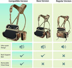Binocular Harness Chest Pack With Rangefinder Pouch  Bino Harness With Rain