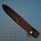 Linder Black Leather Knife Sheath Fixed Blade Belt Pouch 11x6 Made In Germany