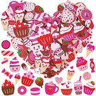 455 Pcs Asssorted Heart Dessert Prints Stickers Craft Smile Face Heart Cupcake 