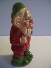 Vintage Chalkware Elf Gnome Dwarf Figurine Ornament 4  Japan