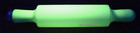 Mckee French Ivory   Custard Long Handled Rolling Pin - 1930s