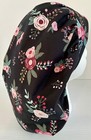 Floral Print Size Large Medical Bouffant Scrub Cap Surgery Hat