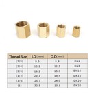 Bsp Female Thread 1 8  1 4  3 8  1 2  1  Brass Pipe Fitting Adapter Diy Coupler