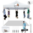 10x10 Pop Up Canopy Tent Gazebo  420d Heavy Duty  4 Sidewalls