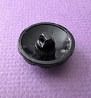Vintage Black Glass Button With Blue   Purple Carnival Luster