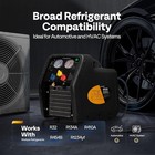 Refrigerant Recovery Machine 1hp Dual Cylinder R1234yf R134a Hvac Tool Oil-less