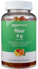 6x Amazon Basics Fiber Gummies 4g Chewable Fruit 90ct Each