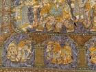 3x4 Ft Antique Burmese Handmade Tapestry Wall Hanging Kalaga Burma Tapestry