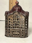 Antique A  C  Williams Cast Iron Domed Bank Still Coin Bank  Circa 1899-1934