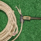 32ft Cuero Crudo Soga Rawhide Leather Braided Rope