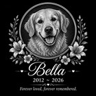 Custom Dog Memorial Stone Granite Grave Marker Photo Engraved 12x12 Garden