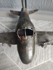 Gr103 Brass Vintage Airplane Model Shelf Decor Nursery Decor Folk Art Wwii Style