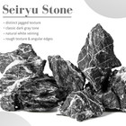 2 2-8 1 Inches Natural Seiryu Stone  5 Pcs Mixed Sizes Aquarium Rocks For Aquasc