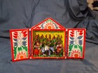 This Is A Traditional Peruvian Retablo  A Vibrant Hand-painted Wooden Folk Art S