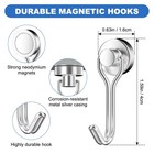 20pack Magnetic Hooks  30lbs  Swivel Swing Magnet Hooks  Heavy Duty Strong Ma   