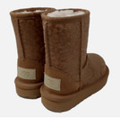 Uggs Toddlers Classic Ii Chestnut Glitter Leopard Bootss Size 8