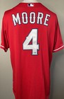  4 Moore  Game Used   texans  red Jersey Size 48  Set 5 2013