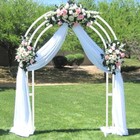 White Heavy Duty Outdoor Wedding Arch Decor Thicken Iron Climbing Plants Arbor