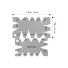 2 Pcs Angle Template Gauge Multifunctional Metal Ruler Pattern Measure
