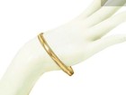 Vintage 14k Gold Filled Handcrafted Bangle     Mirror Polished Milgrain Design