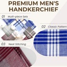 12 Pack Men s Handkerchiefs 100  Cotton Handkerchief For Men Classic Assorted   