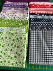 Massive Purple Blue Quilt Fabric Destash Precut Lot 18x18 Squares Yardage