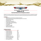 Food Grade 6000hr Rotary Screw Air Compressor Oil - Xl Extended Life Oil  5 Gal 