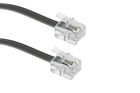 30 Feet Modular Phone telephone Wire Line Cord cable Rj11 6p4c  Black  30ft 