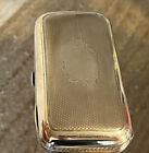 George Unite Sterling Silver Box Case Birmingham 1878 Engine Turned No Monogram
