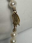 Vintage Small Pearl Strand W  Simple 14k Clasp 18    Beaded Necklace