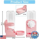 Kathson Rabbit Water Dispenser For Cage 17 Oz Hanging Guinea Pig Water Bottle