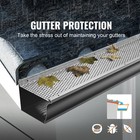 Gutter Guard 6 In Wide 104 Ft Length Cover Mesh Leaf Debris Protection