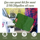 Flexible Jerry Can Spout nozzle Gas Canister Rubber Nozzle Fits For 5litre  1